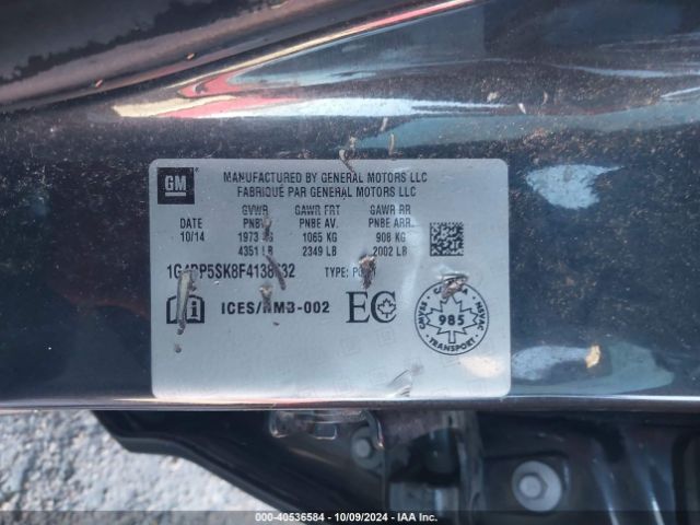 1G4PP5SK8F4138632 Buick Verano