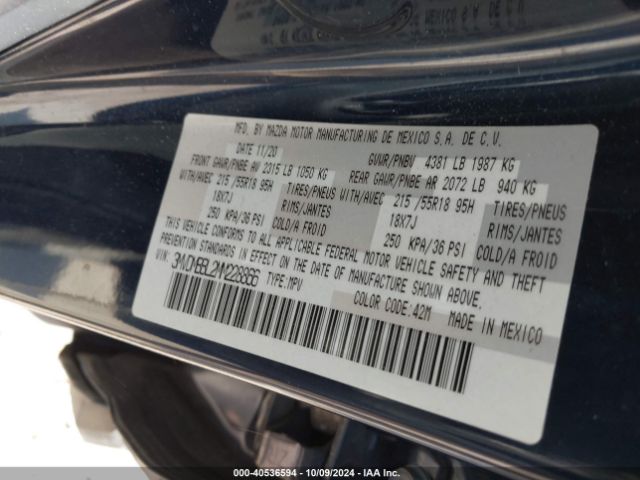 3MVDMBBL2MM228866 Mazda Cx-30 Select