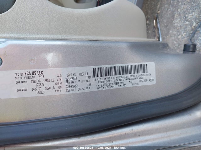 Dodge Grand Caravan Sxt 2019 2C4RDGCG0KR655944 Image 9