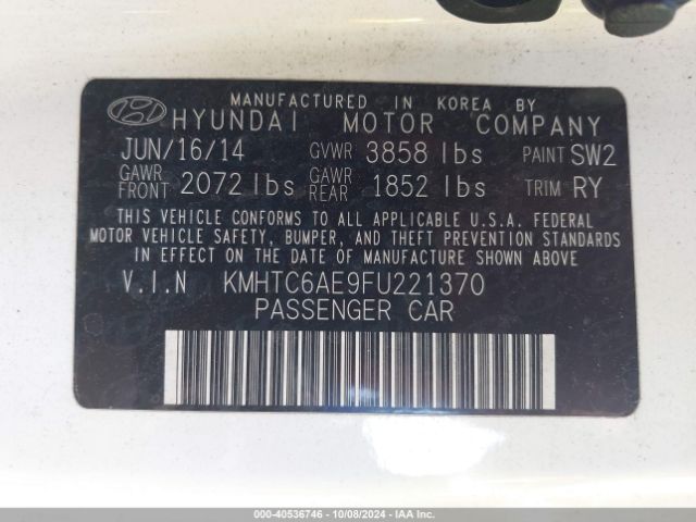KMHTC6AE9FU221370 Hyundai Veloster Turbo