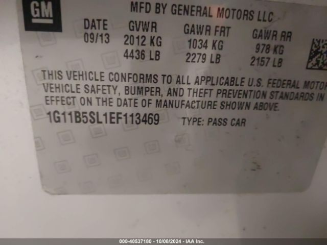 1G11B5SL1EF113469 Chevrolet Malibu 1ls