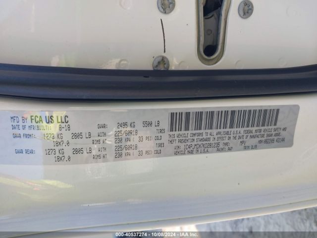 1C4PJMDX7KD281235 Jeep Cherokee Limited 4x4