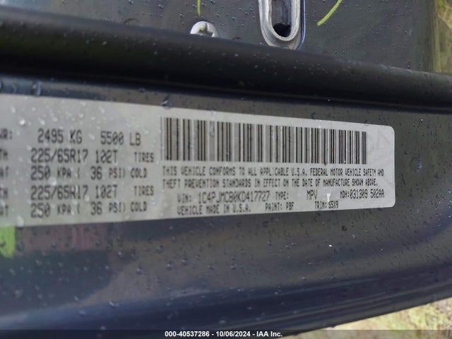 Jeep Cherokee Latitude 2019 1C4PJMCB0KD417727 Image 14