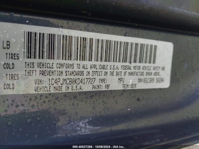 Jeep Cherokee Latitude 2019 1C4PJMCB0KD417727 Image 9