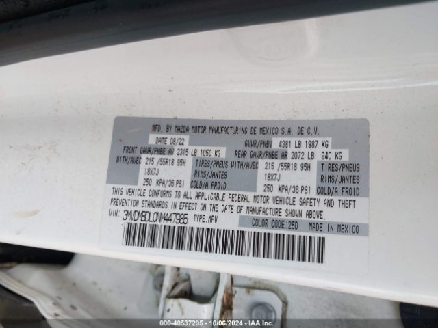 3MVDMBDL0NM447985 Mazda Cx-30 Premium
