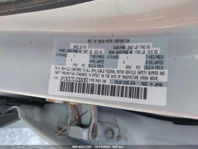 JM1DKDC70J0328063 Mazda Cx-3 Touring