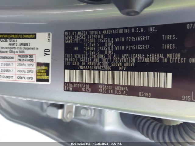Toyota Corolla Cross L 2022 7MUAAAAG3NV022006 Image 9