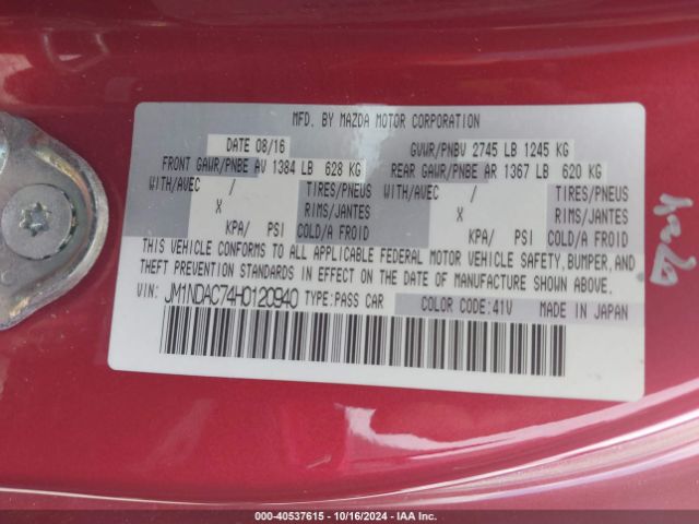 JM1NDAC74H0120940 Mazda Mx-5 Miata Club