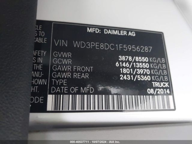 WD3PE8DC1F5956287 Mercedes-Benz Sprinter 2500 High Roof