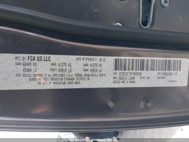 2C3CDXCTXFH928309 Dodge CHARGER R/T
