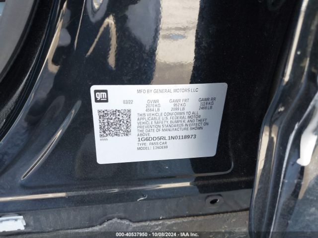 1G6DD5RL1N0118973 Cadillac Ct4-v V-series