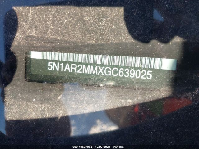 5N1AR2MMXGC639025 Nissan Pathfinder Platinum/s/sl/sv