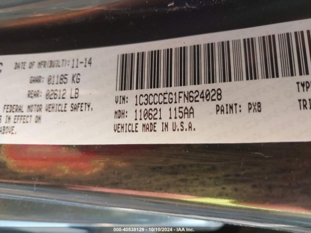 1C3CCCEG1FN624028 Chrysler 200 C
