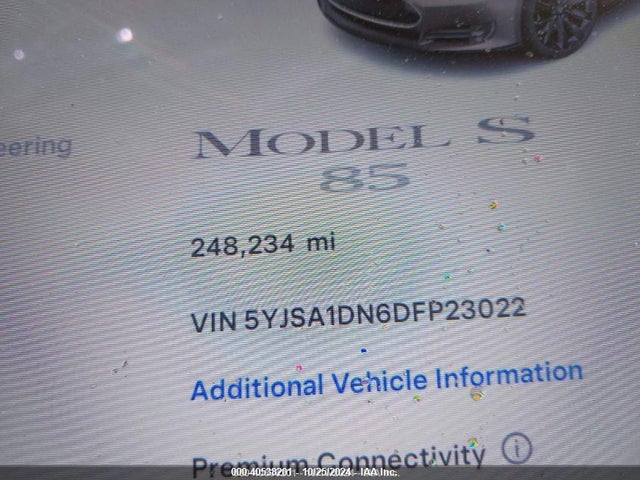 2013 TESLA MODEL S 5YJSA1DN6DFP23022 Photo 6
