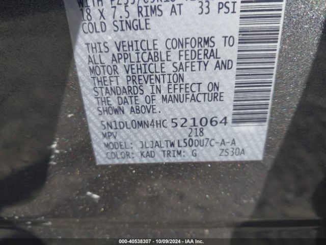 5N1DL0MN4HC521064 Infiniti QX60