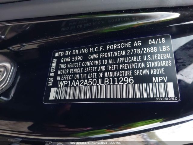 WP1AA2A50JLB11296 Porsche Macan