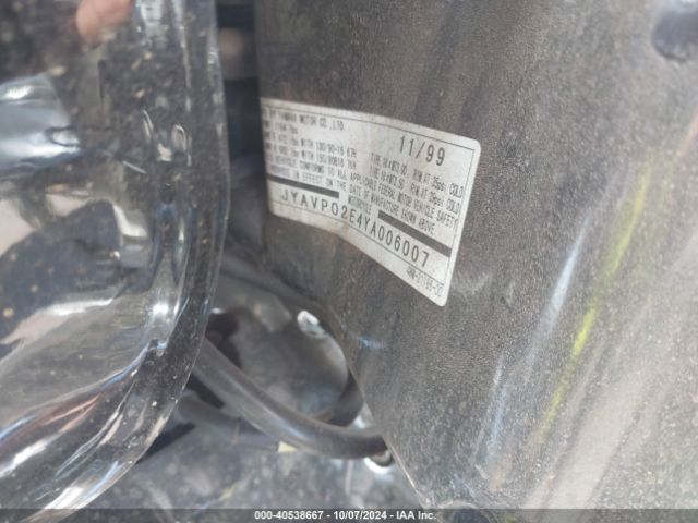 2000 YAMAHA XV1600 JYAVP02E4YA006007 Photo 9
