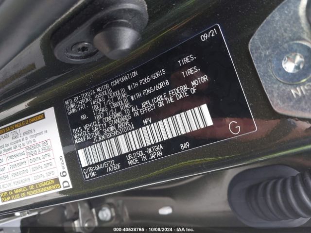 JTJKM7BX5N5310104 Lexus 460
