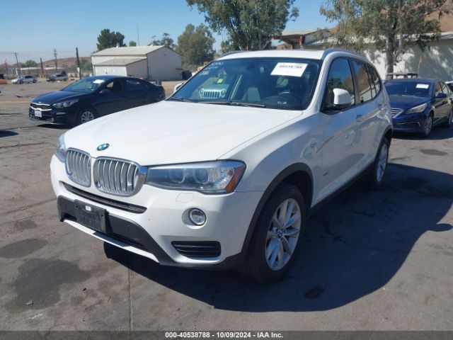 2016 BMW X3 5UXWX9C50G0D80339 Photo 1