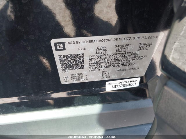 GMC Terrain Sle 2018 3GKALMEVXJL386023 Image 9