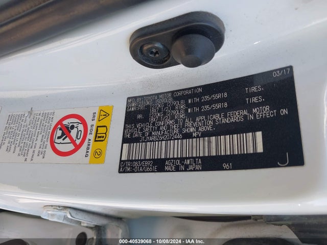 JTJYARBZ6H2072446 Lexus Nx 200t F Sport