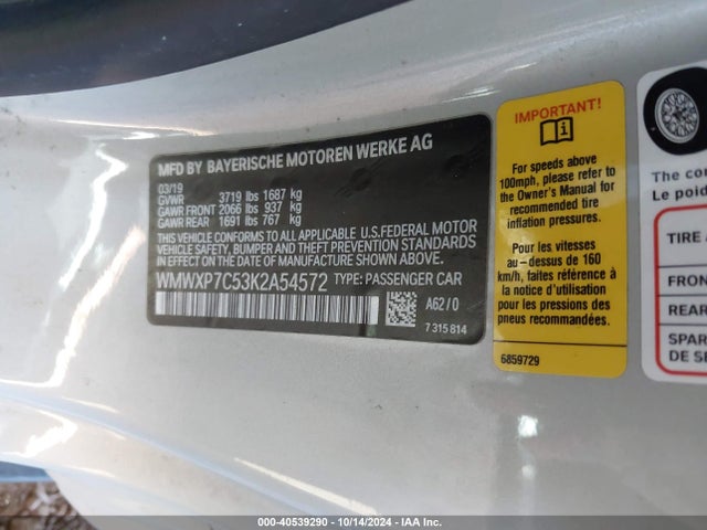 2019 MINI HARDTOP WMWXP7C53K2A54572 Photo 8