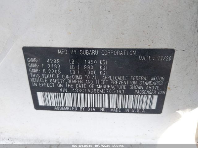 4S3GTAD66M3705061 Subaru Impreza Premium 5-door