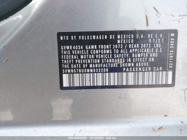 3VWN57BU0MM033208 Volkswagen Jetta 1.4t R-line/1.4t S