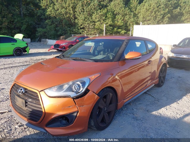 Hyundai Veloster Turbo W/black 2014 KMHTC6AE2EU186573 Image 2
