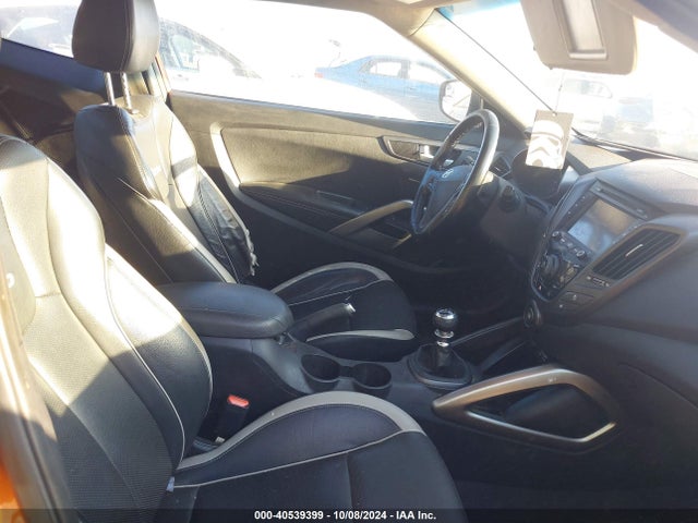 Hyundai Veloster Turbo W/black 2014 KMHTC6AE2EU186573 Image 5
