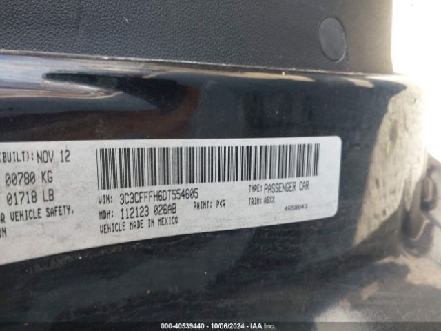 2013 FIAT 500 3C3CFFFH6DT554605 Photo 8