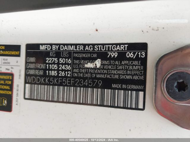 WDDKK5KF5EF234579 Mercedes-Benz E 350