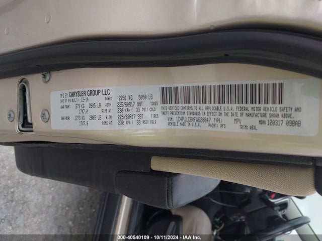 Jeep Cherokee Latitude 2015 1C4PJLCB0FW620847 Image 9
