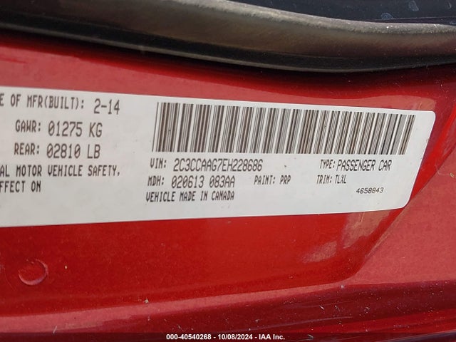 2C3CCAAG7EH228686 Chrysler 300
