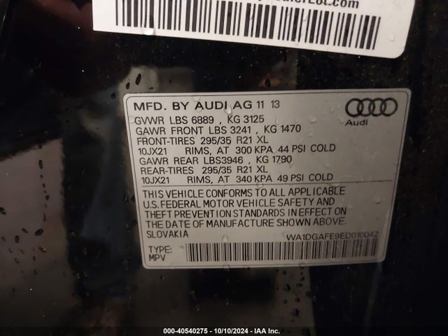 WA1DGAFE9ED010042 Audi Q7 3.0t S Line Prestige