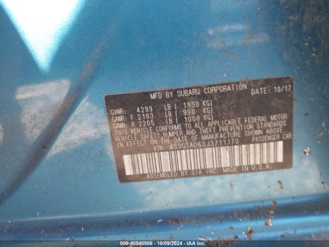 4S3GTAD63J3711170 Subaru Impreza 2.0i Premium
