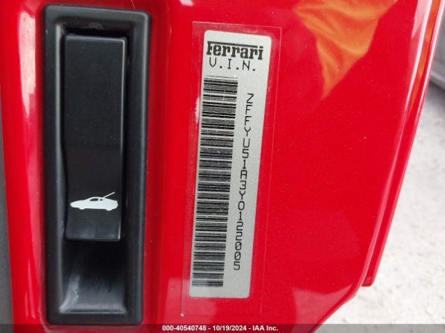 2000 FERRARI 360 ZFFYU51A3Y0122005 Photo 8