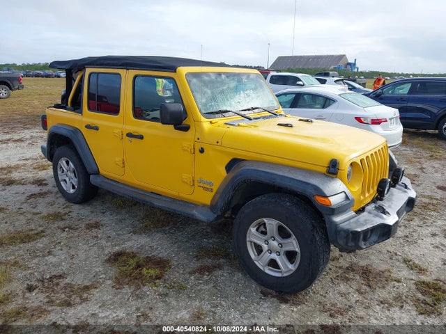 40540824 :رقم المزاد ، 1C4HJXDG6JW297614 vin ، 2018 Jeep Wrangler Unlimited Sport S 4x4 مزاد بيع