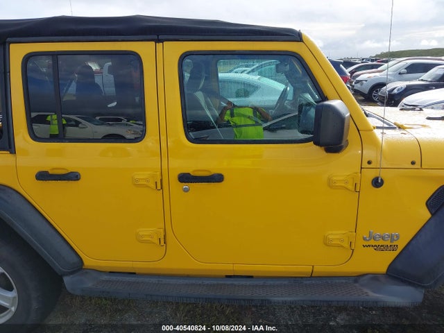 40540824 :رقم المزاد ، 1C4HJXDG6JW297614 vin ، 2018 Jeep Wrangler Unlimited Sport S 4x4 مزاد بيع