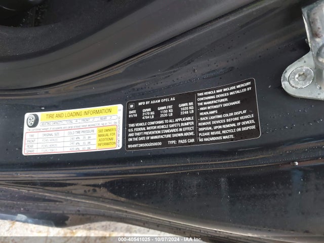 W04WT3N50GG050030 Buick Cascada Premium