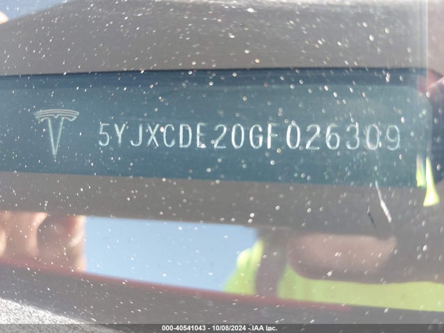 2016 TESLA MODEL X 5YJXCDE20GF026309 Photo 8