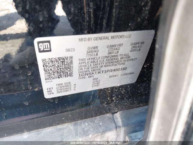 1GNSKEKT1PR480330 Chevrolet Suburban 4wd Rst