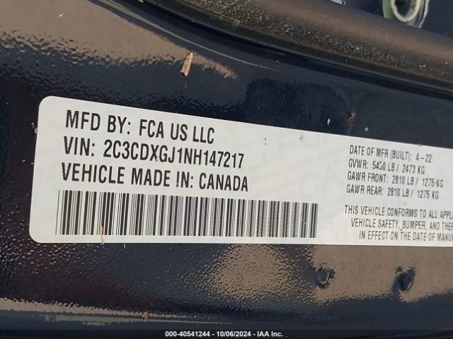 2C3CDXGJ1NH147217 Dodge Charger Scat Pack