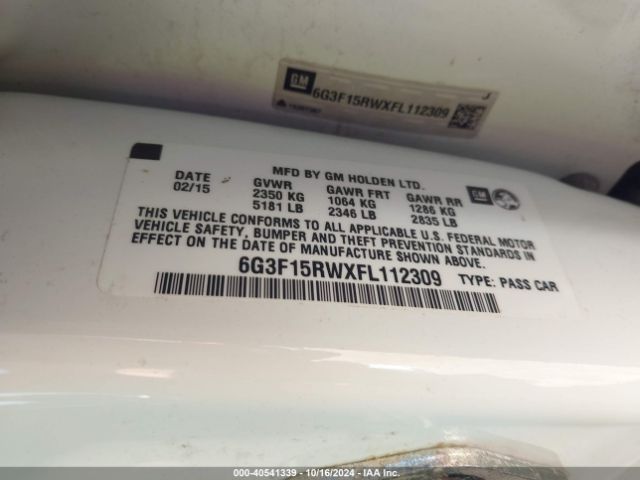 6G3F15RWXFL112309 Chevrolet SS