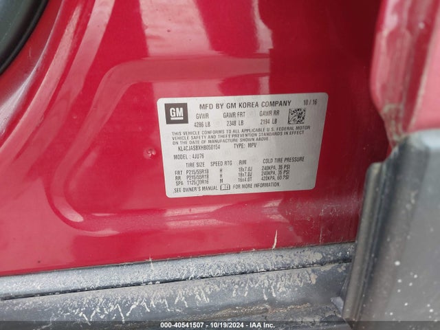KL4CJASBXHB050154 Buick Encore Preferred