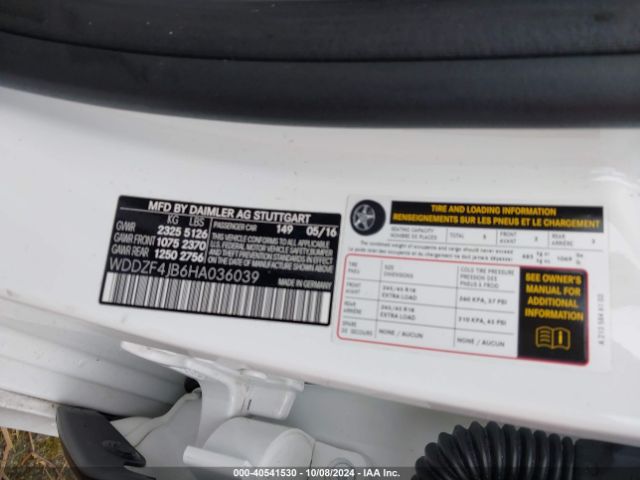 WDDZF4JB6HA036039 Mercedes-Benz E 300