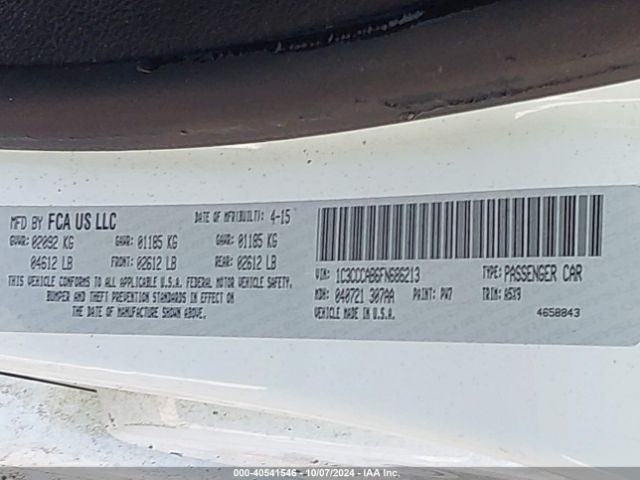 1C3CCCAB6FN686213 Chrysler 200 Limited
