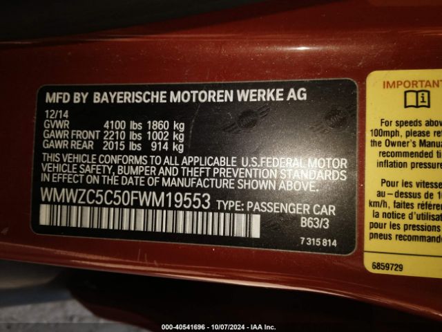 WMWZC5C50FWM19553 Mini Countryman Cooper S