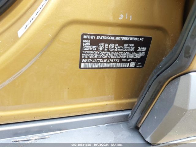 WBXYJ3C3XJEJ75774 BMW X2 Sdrive28i