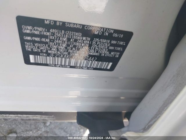 JF2SKAKCXKH425442 Subaru Forester Sport